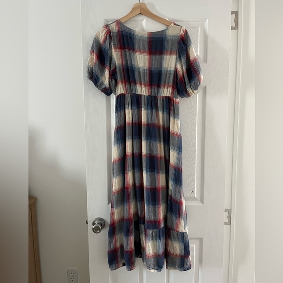 PLAID MATERNITY DRESS - Picture 2 of 3